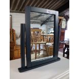 (24) Grey painted swivel dressing mirror