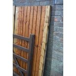 Wooden feather edge garden gate, 90cm(w) x 170cm(h)