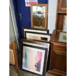 Approx. 17 framed and glazed prints, including some by Tony Hudson