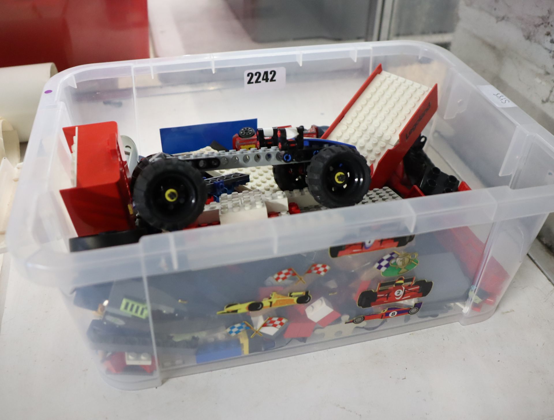 Small crate of Lego