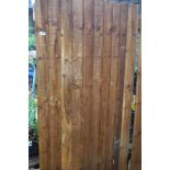 Wooden feather edge garden gate, 94cm(w) x 175cm