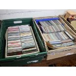 2 trays of music CDs