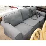 (2238) Grey 3 seater sofa