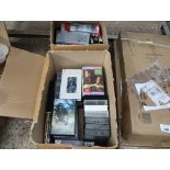 2 boxes of various VHS