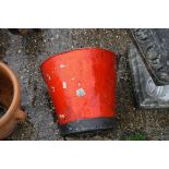 Galvanized fire bucket