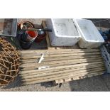 Quantity of 1.5m x 35mm soft wood tree stakes