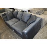 Grey fabric 2 seater sofa