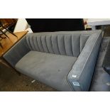 Grey fabric 2 seater sofa