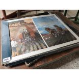 2 portfolios on unframed prints