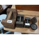 Various cast metal weights