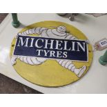 Cast iron reproduction Michelin Man plaque