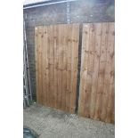 (1103) Wooden feather edge garden gate, 98cm(w) x 175cm(h)