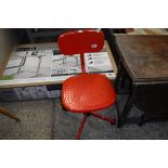 (2187) Red office chair