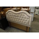 Cream double head board