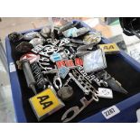 Tray of vehicle badges and AA members badges