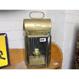 Davey & Co., London West India Dock Road brass paraffin lantern