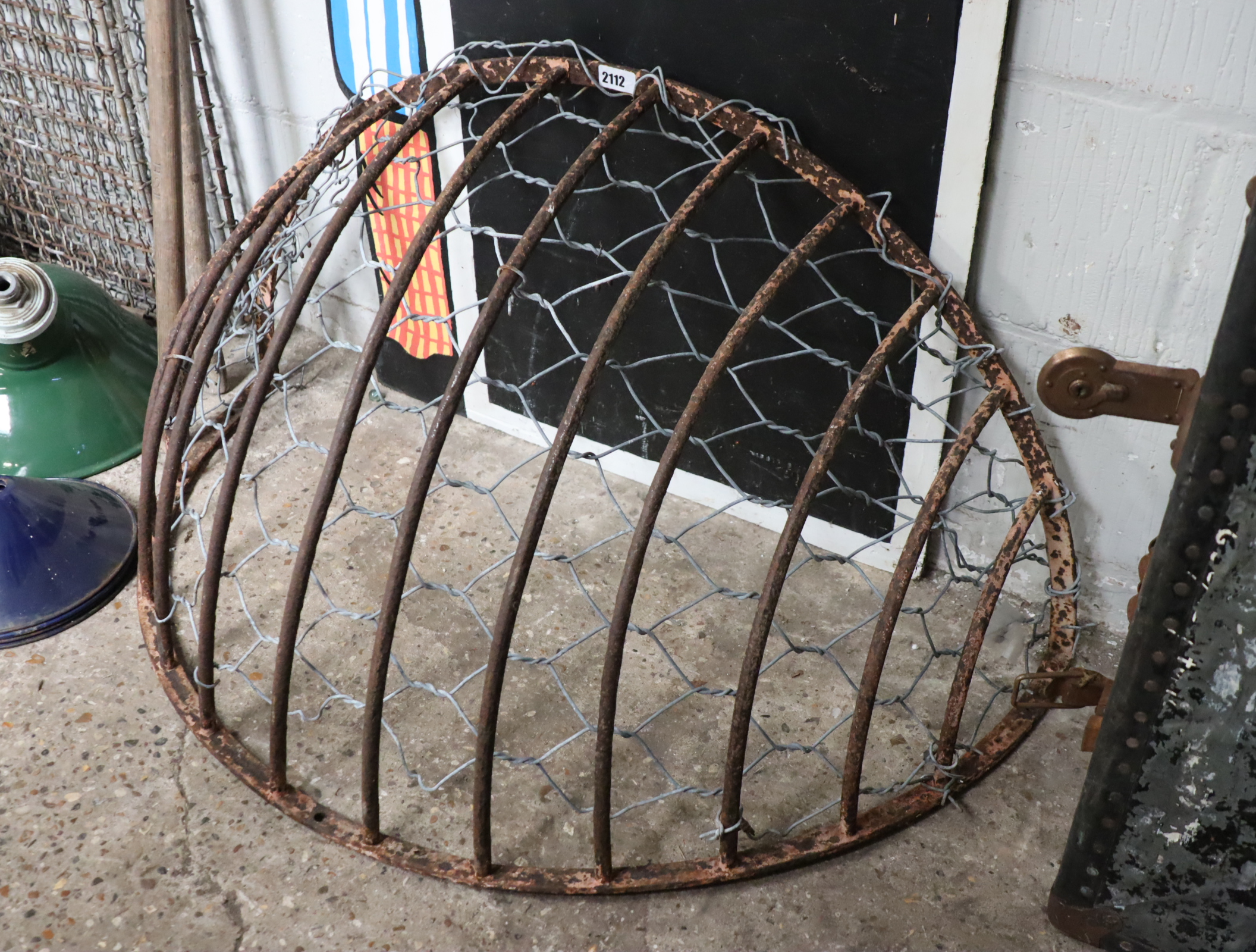 Wrought metal hay rack