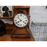 Oak cased mantle clock