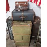 Collection of 6 various sized luggage cases