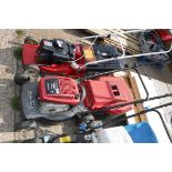 Mountfield petrol lawn mower with grass box