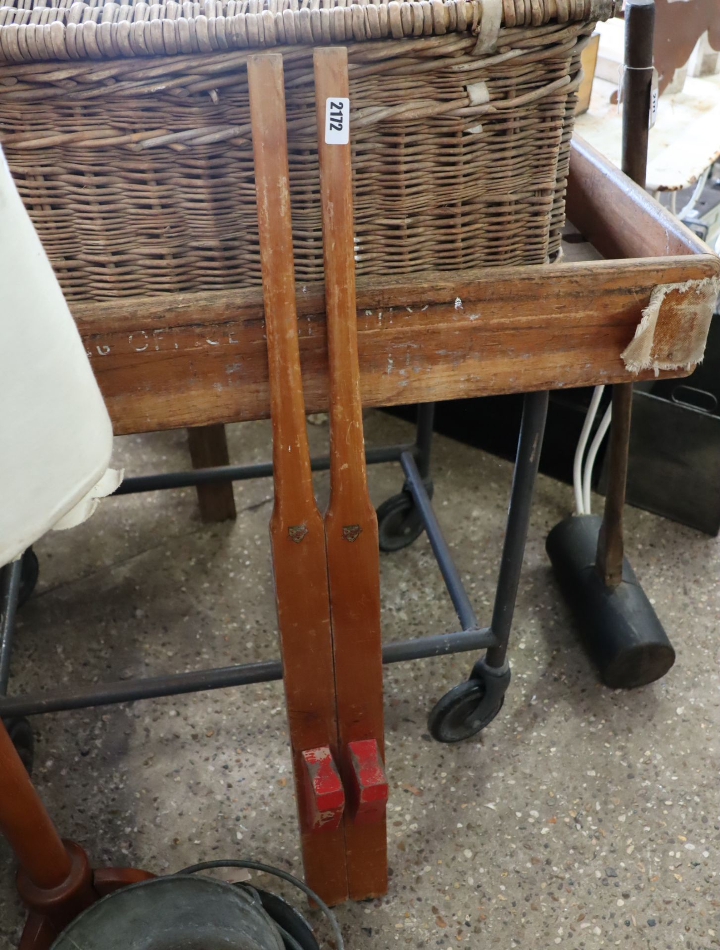 Pair of stilts by Nicoltoys, Robertsbridge, Sussex