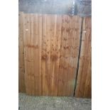 (1099) Wooden feather edge garden gate, 110cm(w) x 175cm(h)