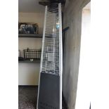 Stainless steel outdoor patio heater with glass tube