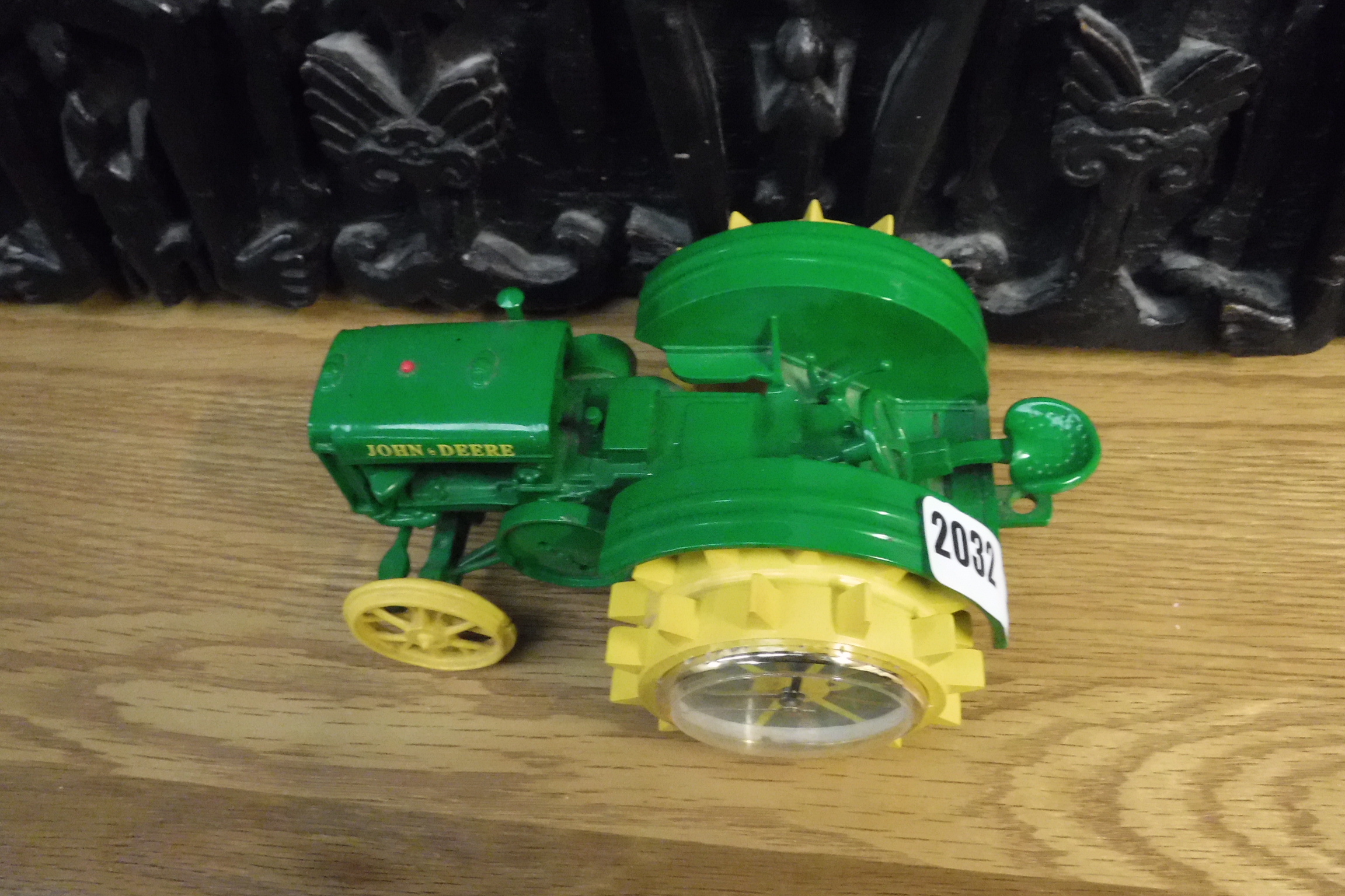 John Deere tractor stylized clock