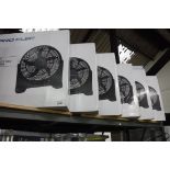 6 boxed Pro Elec 20'' box fans