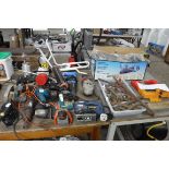 (37) Large quantity of electric power tools incl. electric jig saw, planer, circular saw, electric