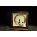 (2012) Oak cased Elliott mantle clock with pendulum and key