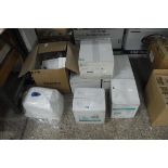 Quantity of mixed medical items incl. toilet roll dispenser,2 boxes of instant cold packs, 3 boxes