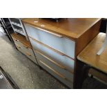 Chest of 4 drawers with 2 matching 2 drawer bedside units