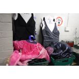 2 crates of mixed coats, jackets and swim wear