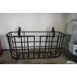 (2008) Black wrought iron wall trough