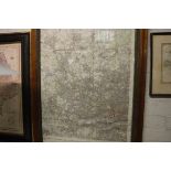 (2230) 3 framed maps of Hertfordshire, Northwest London and Yorkshire
