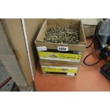 2 boxes of Diall 5x25mm round head screws