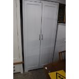 White modern 2 door wardrobe