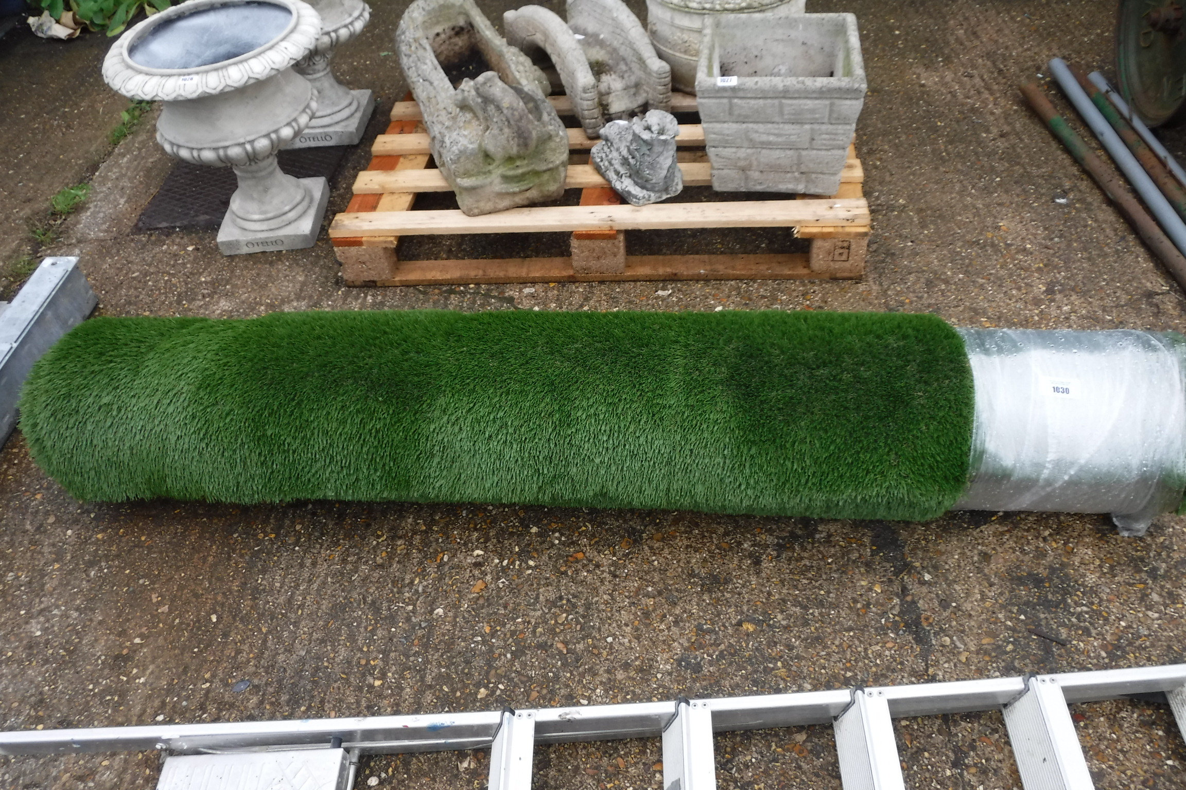 Roll of fake grass