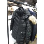 Ladies Heritage 63 Pajar jacket in black with fur hood