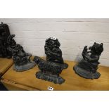 4 cast door stops incl. Punch and Judy and sheep