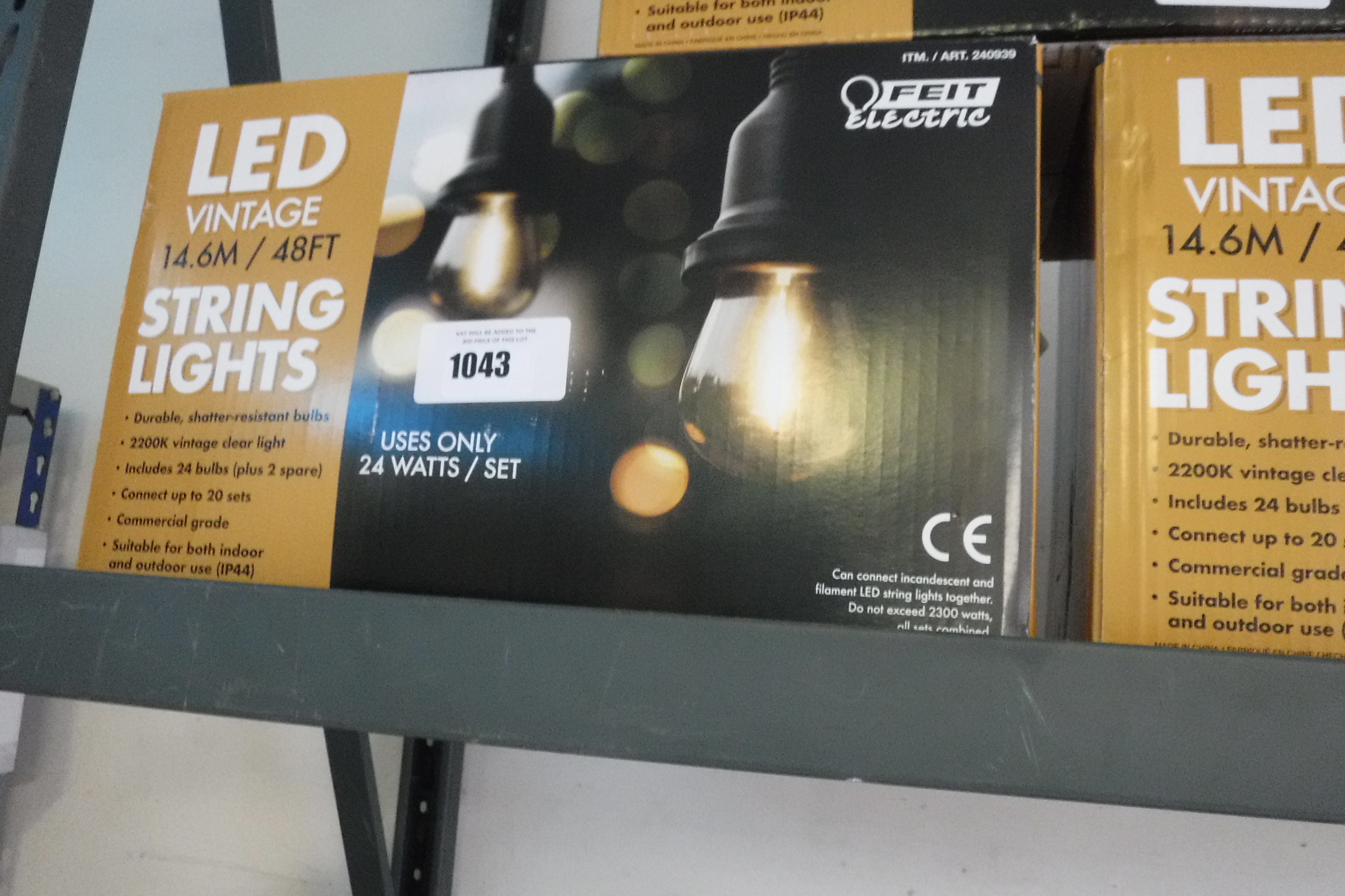 Boxed set of LED vintage string light sets (14.6m)