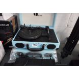 2 1byone hard case portable turntables