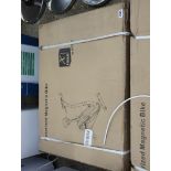 Boxed motorized magnetic exercise bike