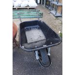 Black wheelbarrow