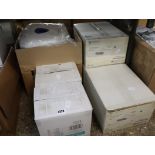 Collection of Vernacare plain gauze swabs and other cleaning and medical supplies