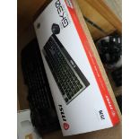 Boxed MSI gaming keyboard with Predator keyboard