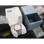 Boxed Skagen watch with metal strap