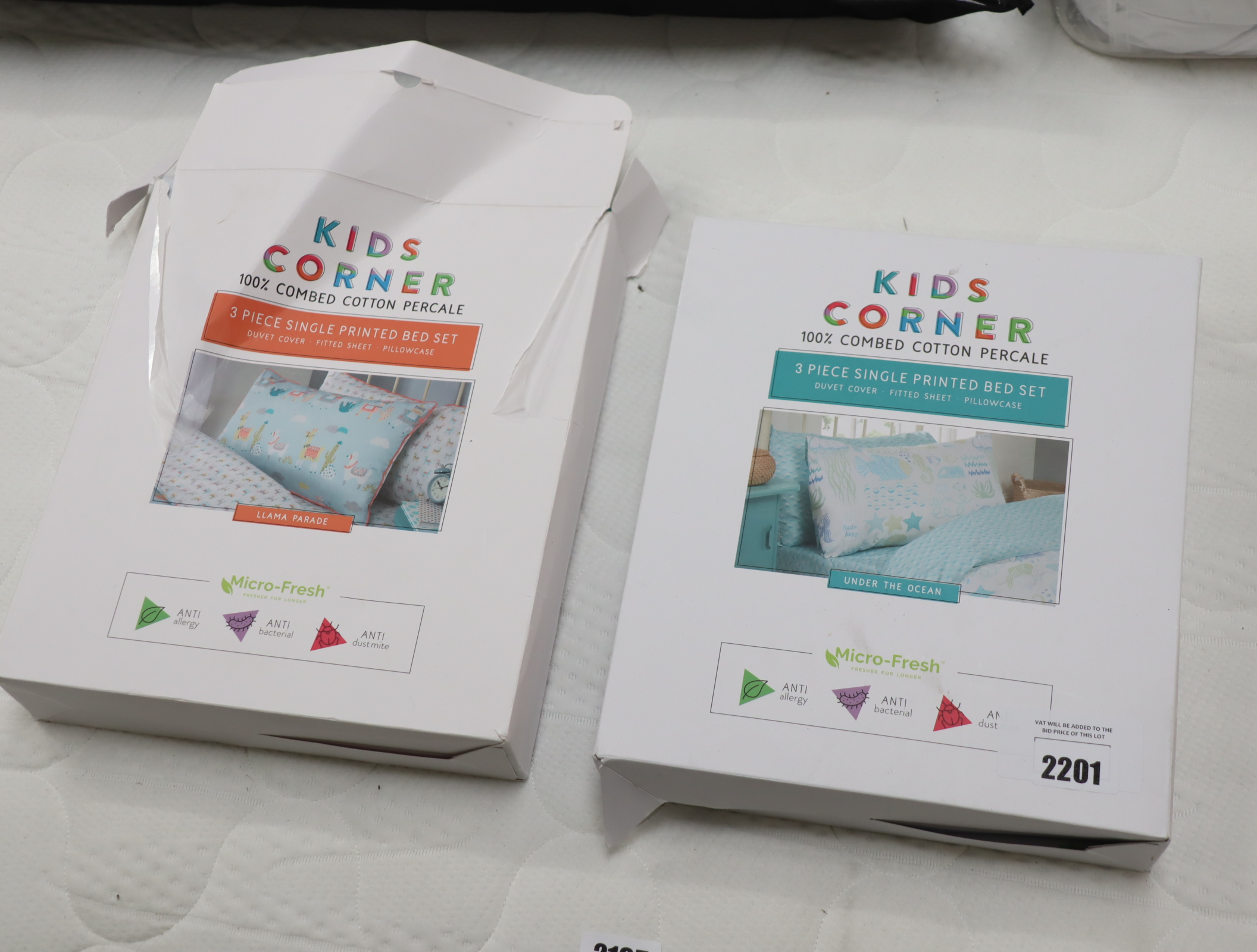 2 Kids Corner printed bed sets