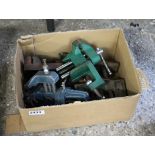 Box of various clamps